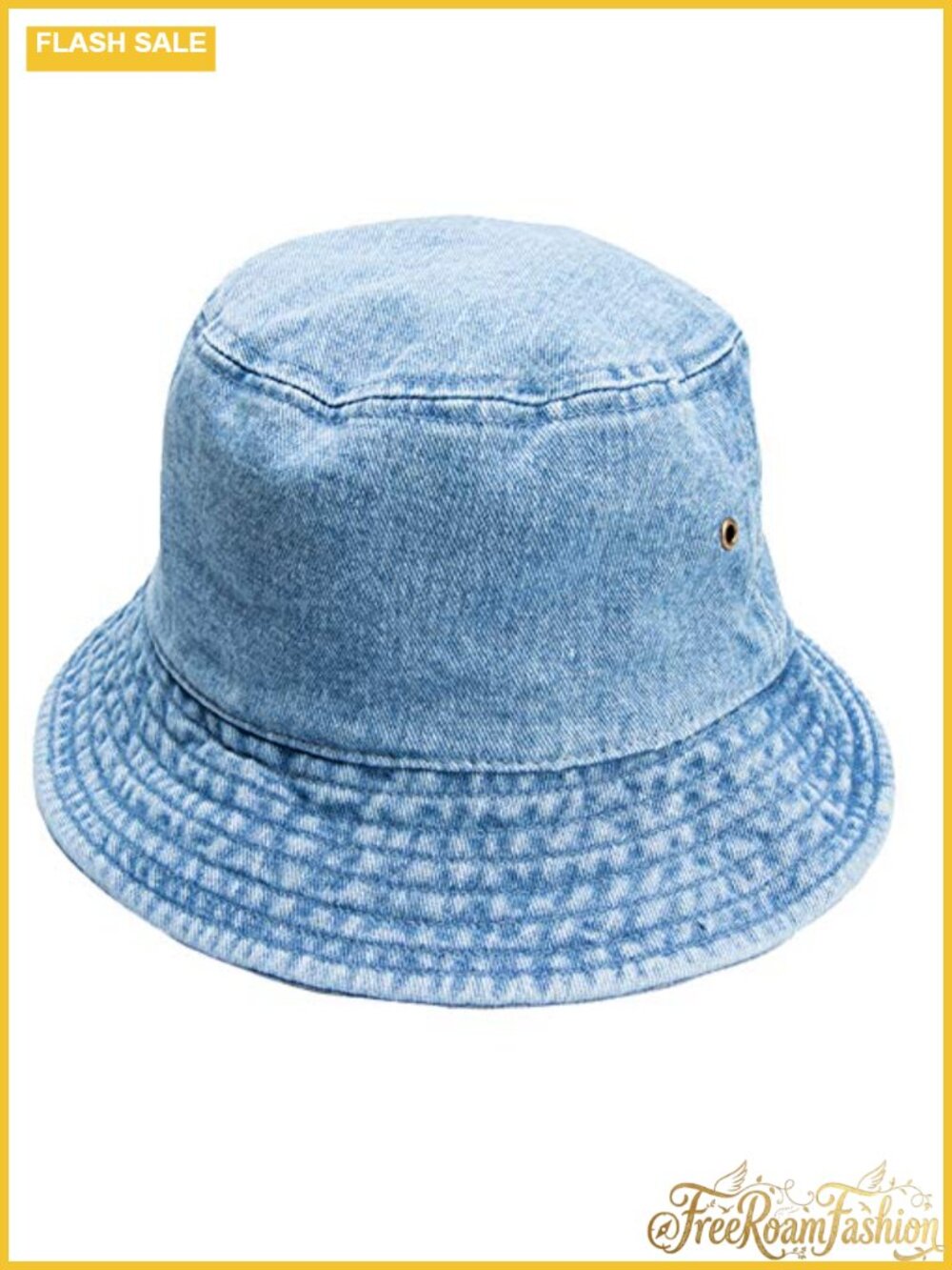100% Cotton Bucket Hat Packable Unisex Travel Summer Beach Sun Hat